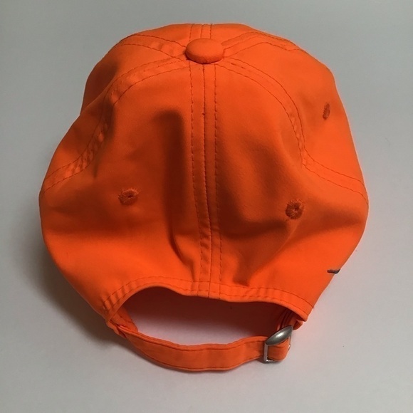 Salt Life Neon Orange YOUTH Hat Cap Aqua Embroidery Adjustable Slide Strap Beach - Picture 5 of 14